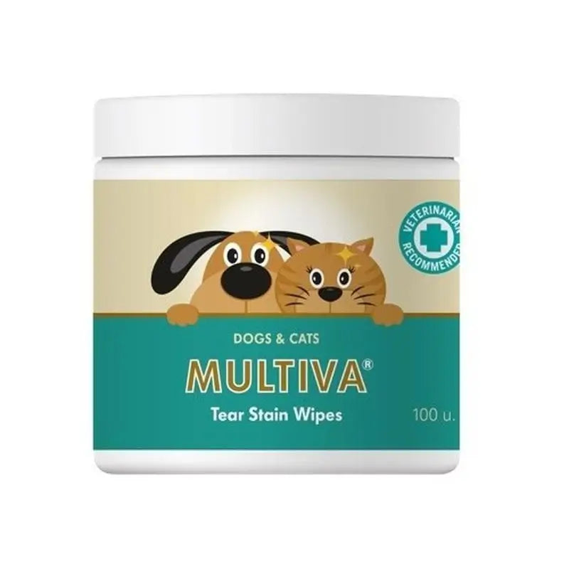 Vetnova Multiva Tear Stain Wipes, 100 Uds.