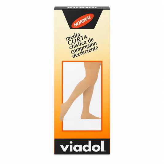 VIADOL Normal short sock MILO beige size medium