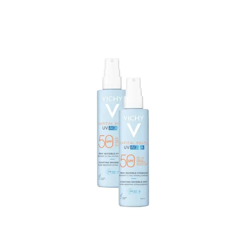 Vichy Capital Soleil UV Aqua Invisible Spray SPF50 200 ml, pack of 2