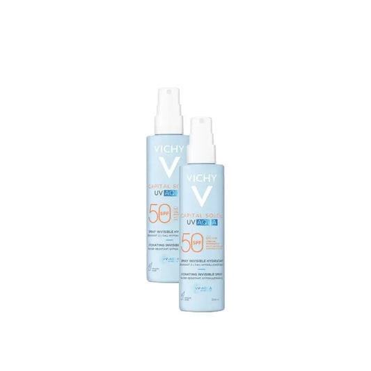 Vichy Capital Soleil UV Aqua Invisible Spray SPF50 200 ml, pack of 2
