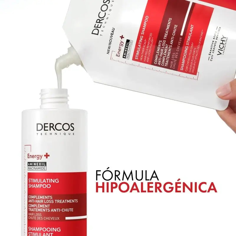 Vichy Dercos Ecorefill Energy+ Shampoo, 400 ml
