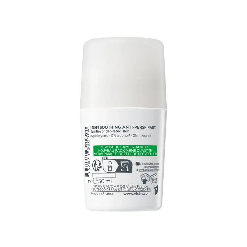 Vichy Anti-Transpirant Deodorant 48H Roll-On Sensitive Skin 50 ml