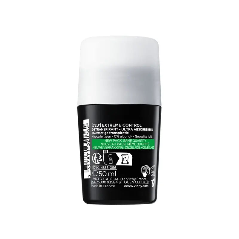 Vichy Homme Anti-Transpirant Deodorant Extreme Control 72H Roll-On 50 ml