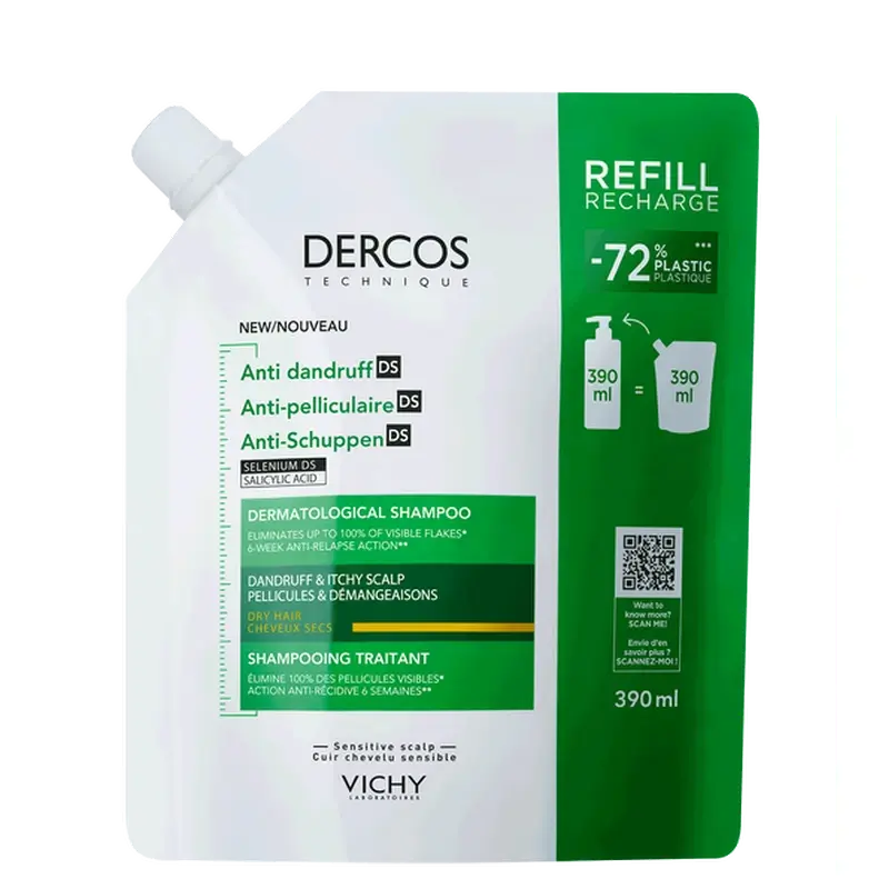 Vichy Dercos Technique Ecorefill Dry Dandruff Shampoo
