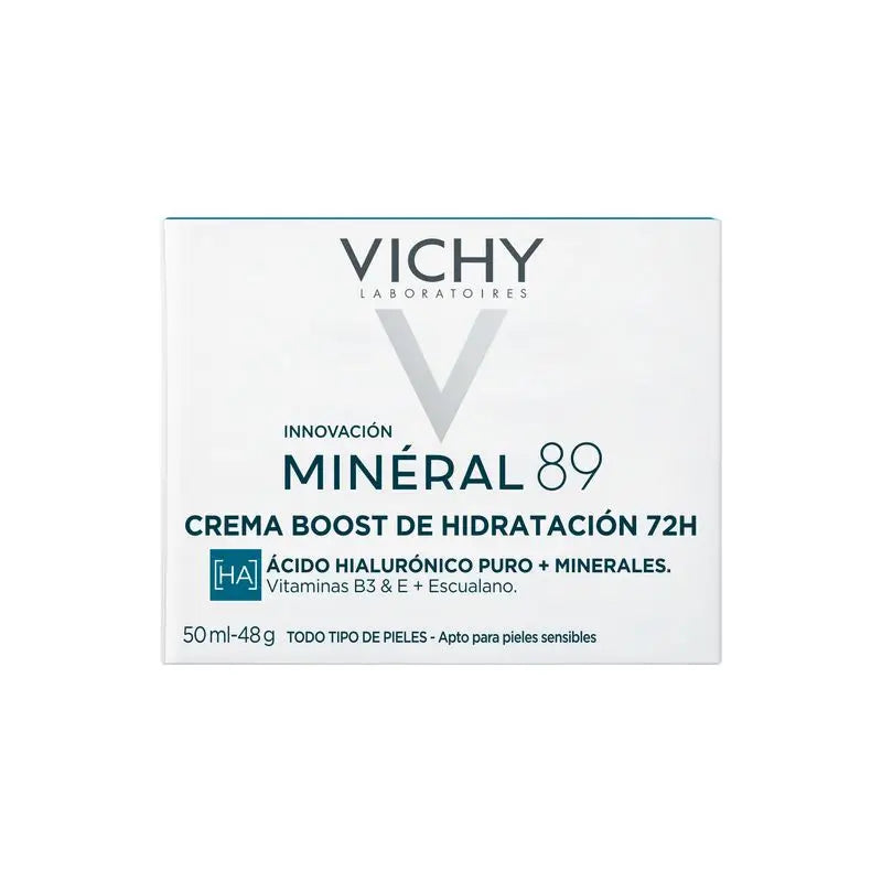 Vichy Minéral 89 Moisturising Cream 72H Light, 50 ml