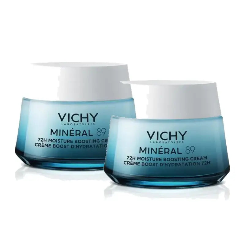Vichy Minéral 89 Light 72-Hour Moisturising Cream, 50 ml, pack of 2