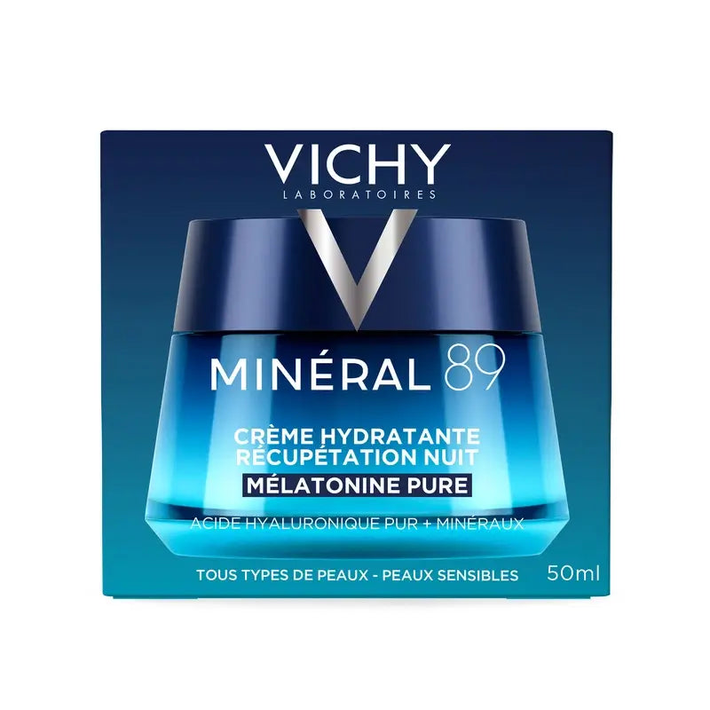 Vichy Mineral 89 Moisturising Recovery Night Cream with Melatonin, 50 ml