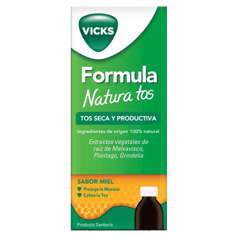Vicks Formula Natura Dry & Productive Cough, 140 ml