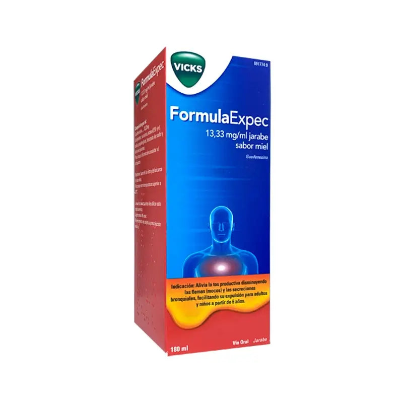 Vicks Formulaexpec 13,33 Mg/Ml Honey Flavoured Syrup, 180 ml