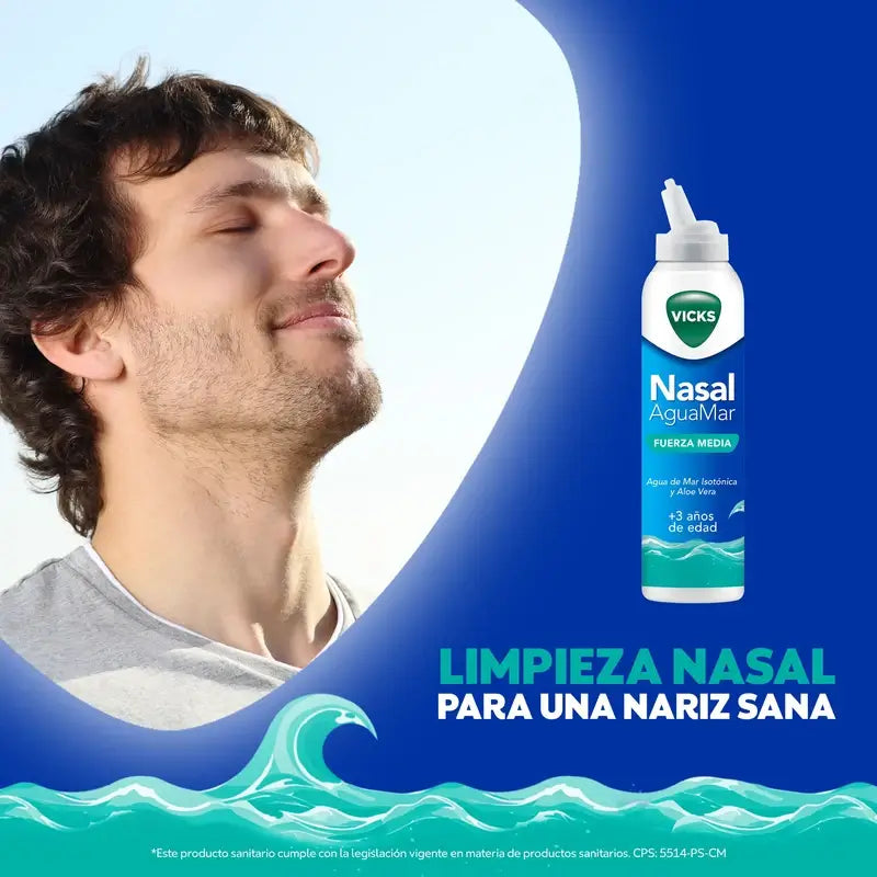 Vicks Nasal Nasal Squirt Medium Strength , 120 ml