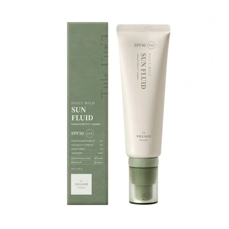 Village 11 Factory Daily Mild Sun Fluid , 50 ml