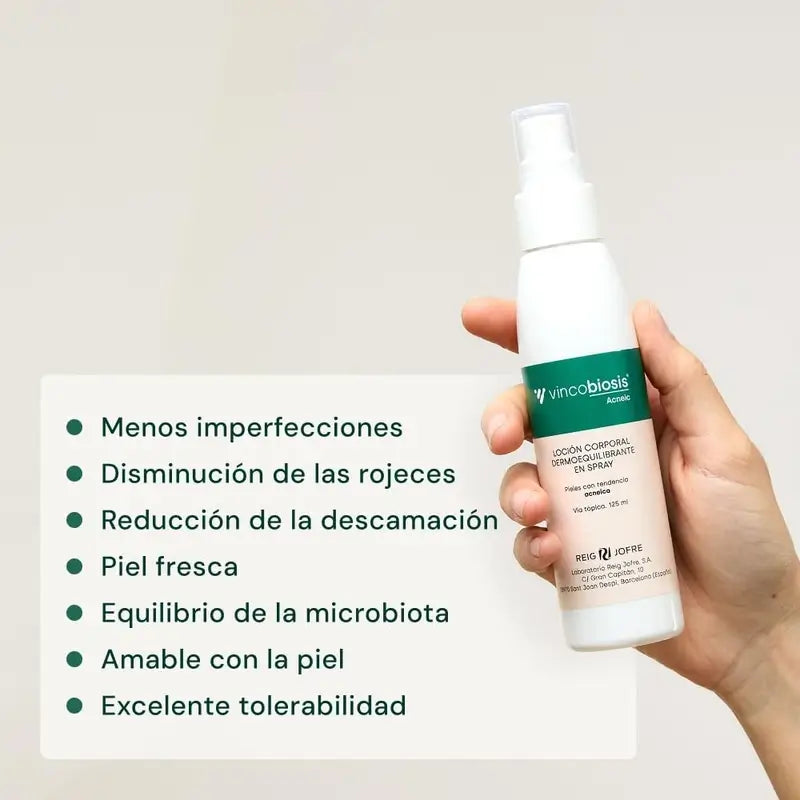 Vincobiosis Dermo-balancing Body Lotion Spray , 125 ml