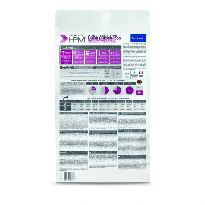 Virbac Hpm Canine Sensitive Digest Large Med. 3Kg, dog food