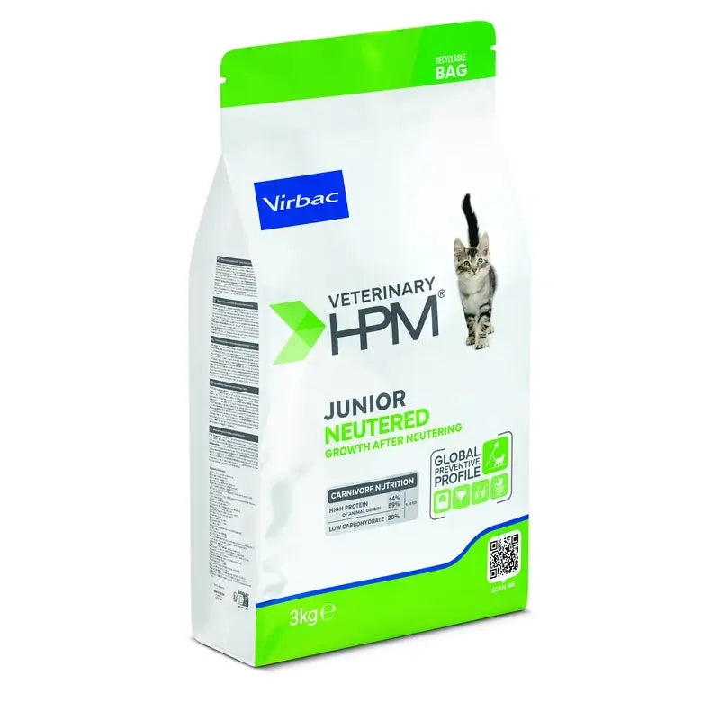 Virbac Hpm Junior Sterilised Cat Food 3 Kg, cat food