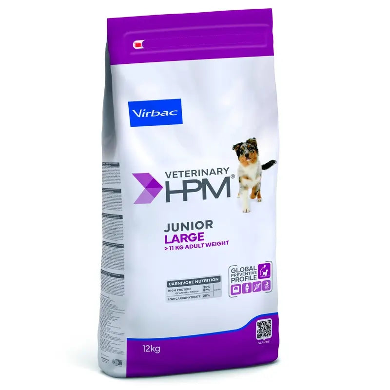 Virbac Veterinary HPM Junior Large Dog , 12 kg, dog food