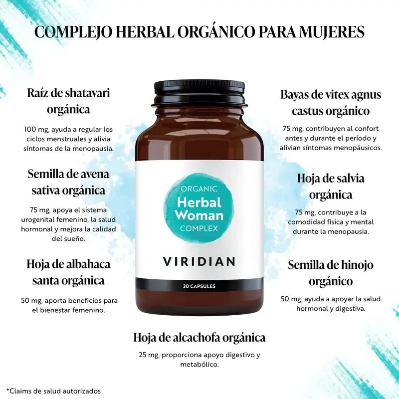 Viridian Complex Herbario Woman 30Cap.Veg. Bio