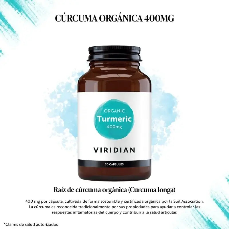 Viridian Curcuma 400Mg. 30Cap.Veg. Bio