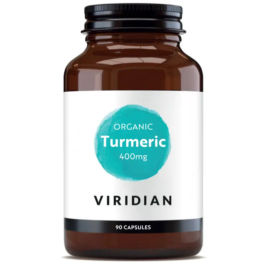 Viridian Organic Turmeric 400 mg, 90 capsules