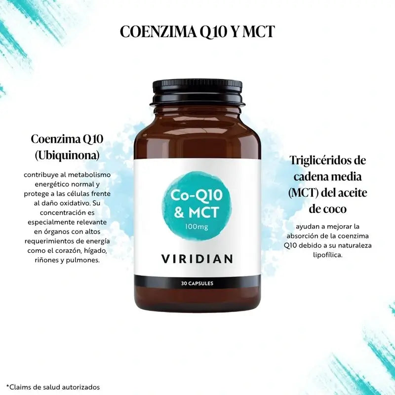 Viridian Q10 100Mg. with Mct 30Cap.Veg.