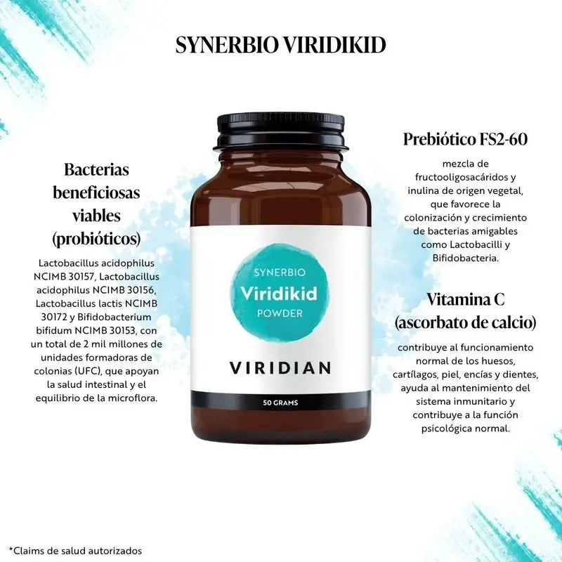 Viridian Synerbio Children Powder 50Gr.