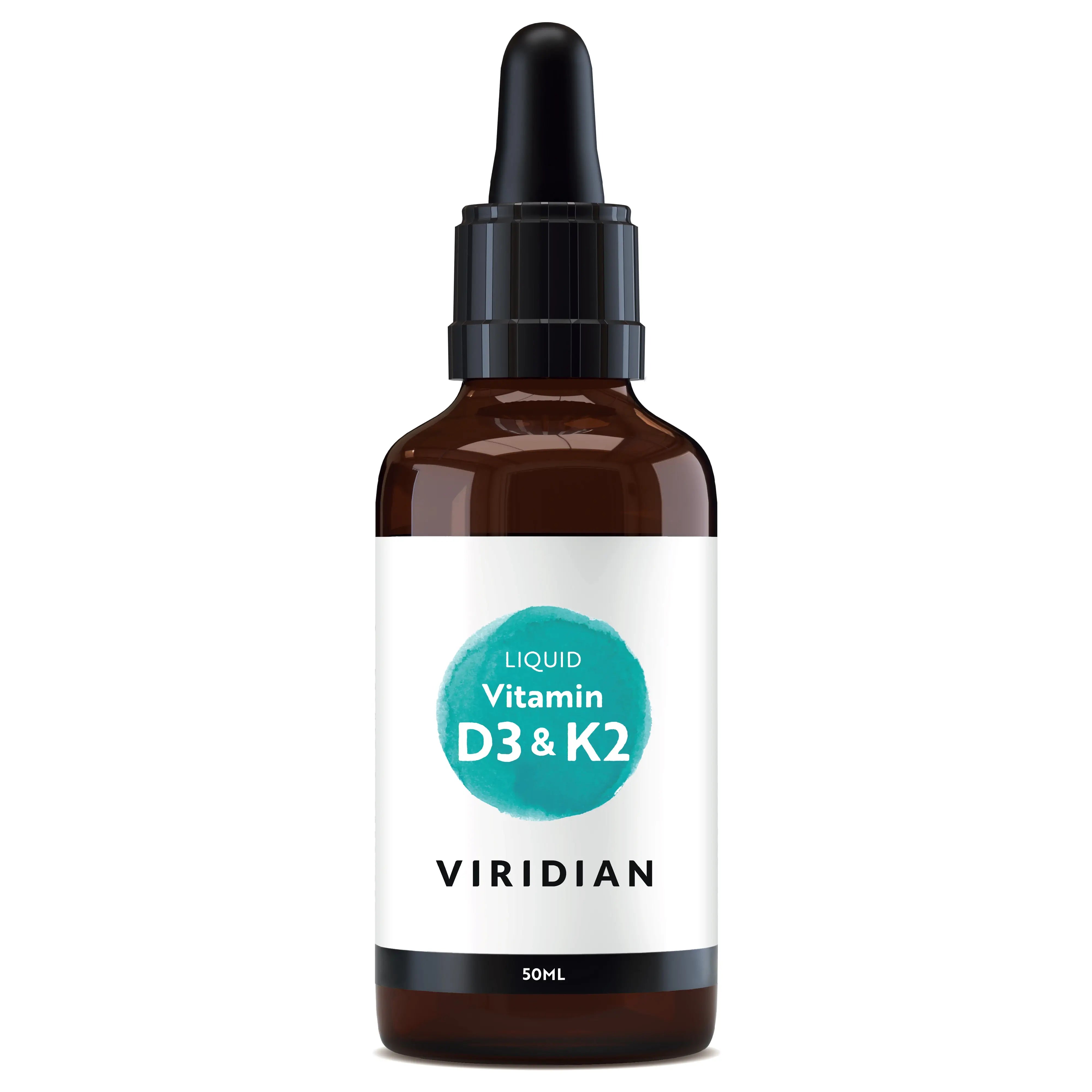 Viridian Vitamin D3 & K2 Liquid - 50Ml, 50 ml