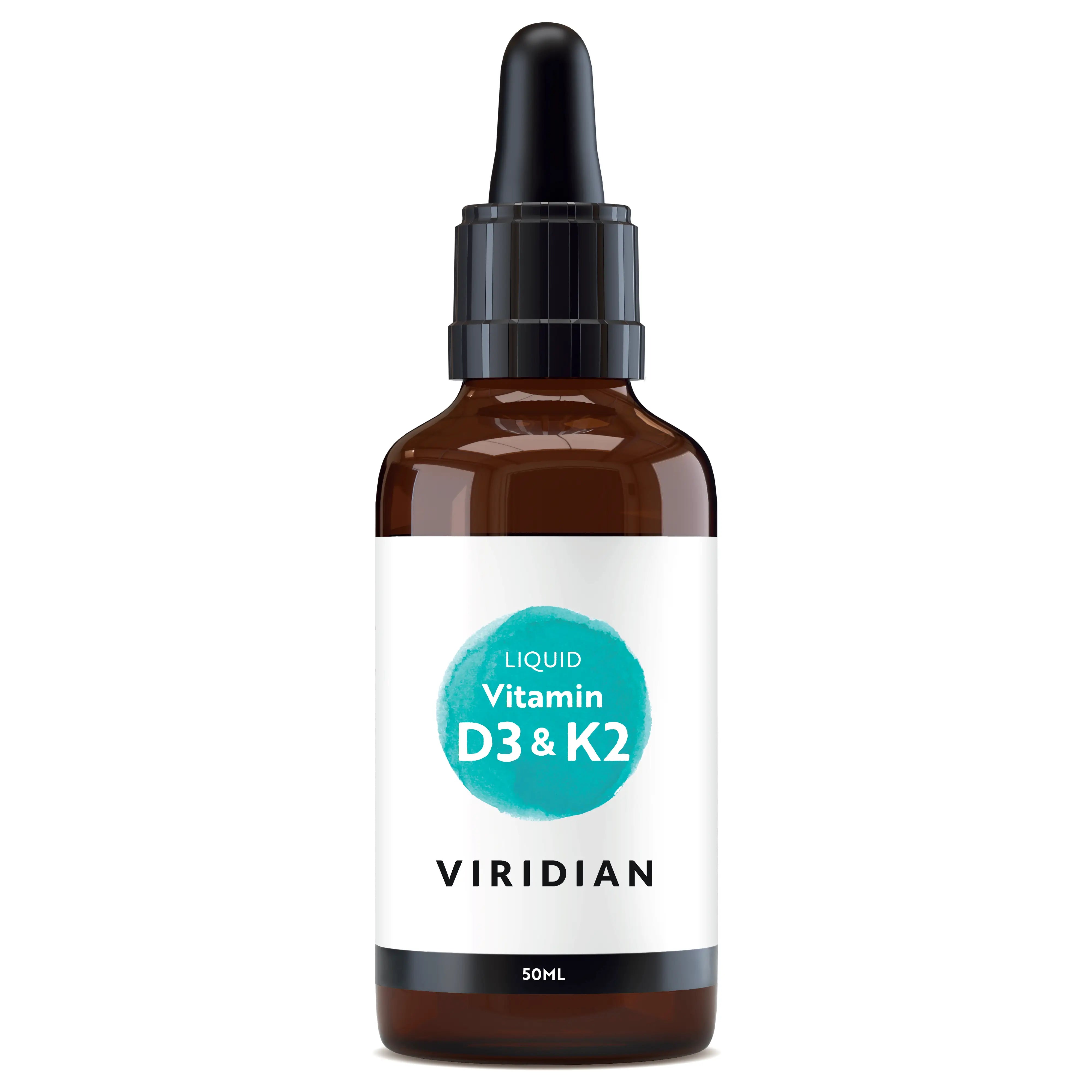 Viridian Vitamin D3 & K2 Liquid - 50Ml, 50 ml