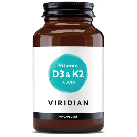 Viridian Vitamins D Vitamin D3 & K2 – 90 Veg Caps, 90 capsules