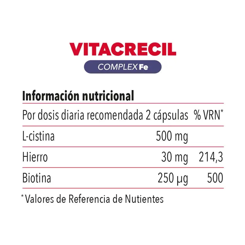 Vitacrecil Complex Fe, 90 capsules