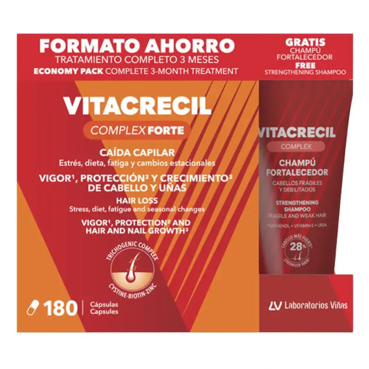 Vitacrecil Complex Forte 180 Tablets + Shampoo 100 Ml