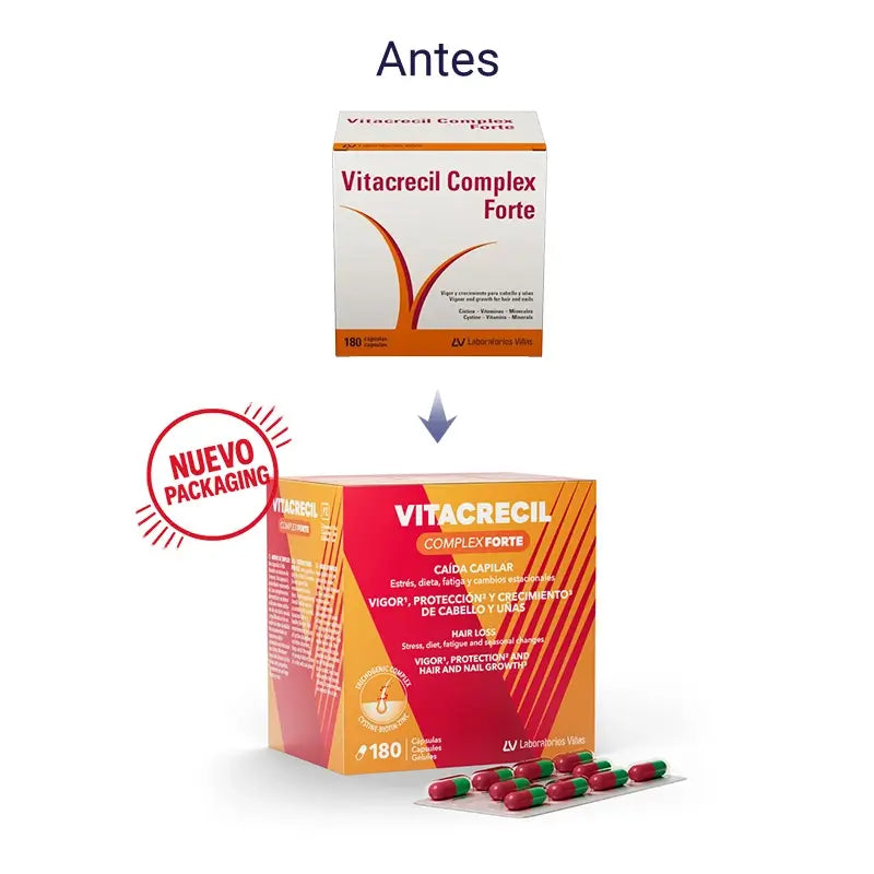 Vitacrecil Complex Forte, Pack 2 x 180 capsules