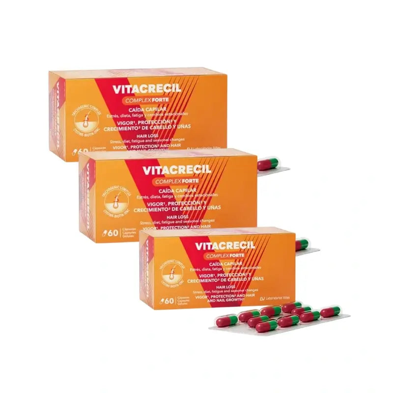 Vitacrecil Complex Forte, Pack 3 x 60 Capsules