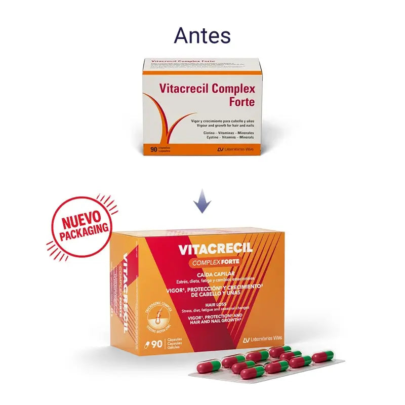 Vitacrecil Complex Forte, Pack 3 x 90 capsules