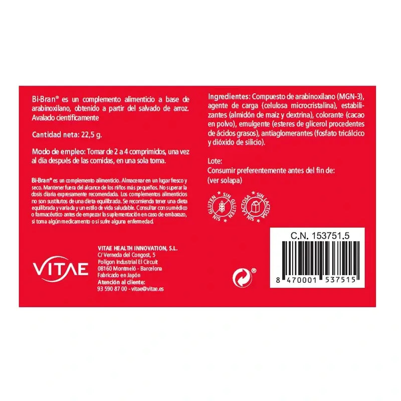 BiBran 250mg 50 tablets – Immunostimulant containing arabinoxylan
