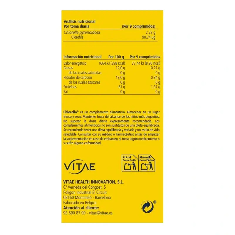Chlorella 300 tablets – Containing Chlorella algae