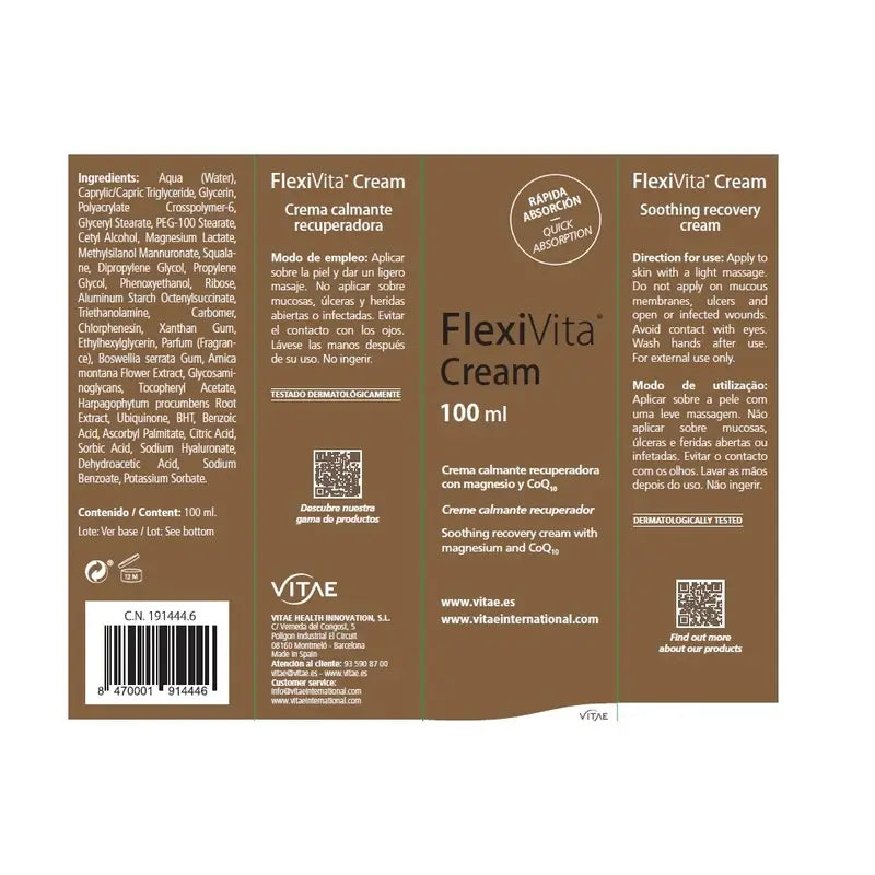 Flexivita Cream 100ml – Cream for muscle and joint pain
