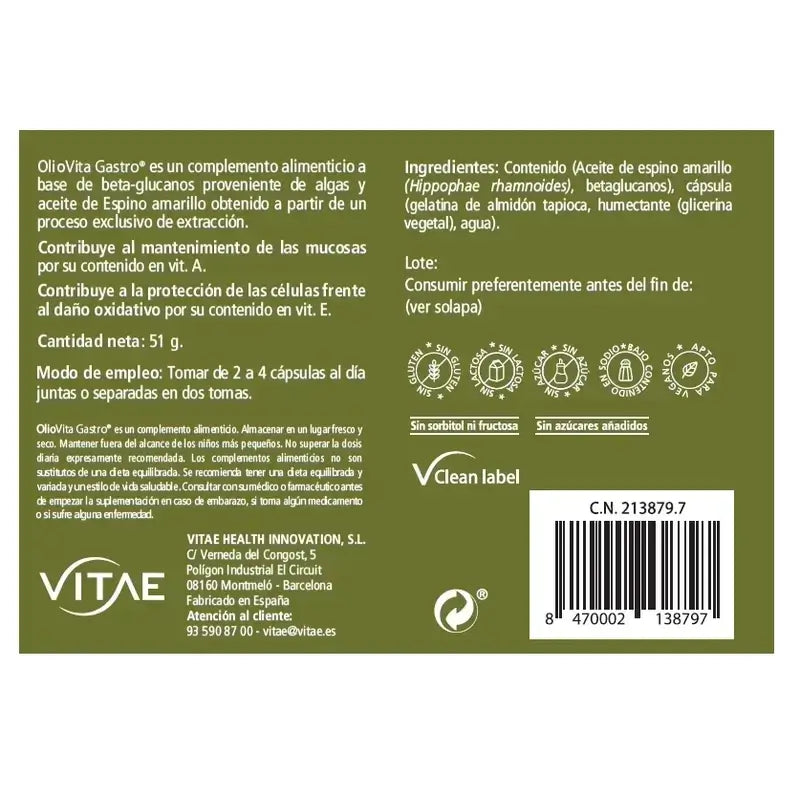 Vitae Oliovita Gastro 60 Duplo