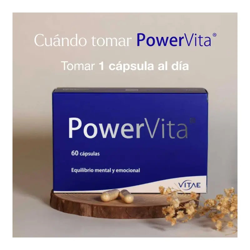 Vitae Powervita, Food Supplement With Ashwagandha, 60 capsules