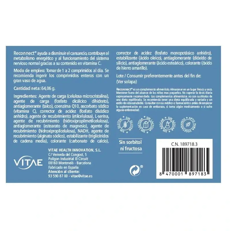 Vitae Reconnect 90 + Energyvita 10
