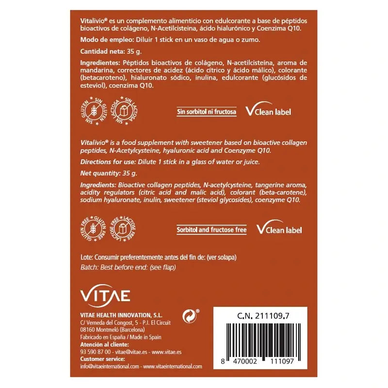 Vitalivio 10 sachets – Joint and muscle recovery with NAC and collagen