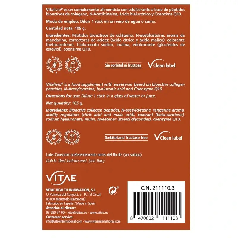 Vitalivio 30 sachets – Joint and muscle recovery with NAC and collagen