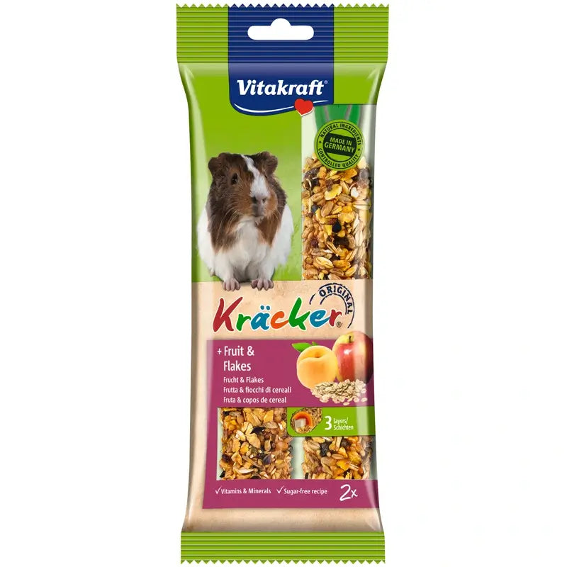 Vitakraft Guinea Pig Fruit and Flakes Sticks, 5 packs of 2