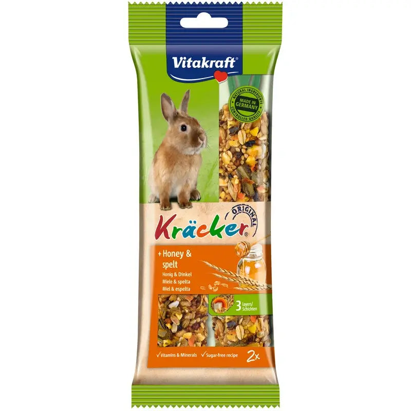 Vitakraft Dwarf Rabbit Honey Sticks, 5 packs of 2
