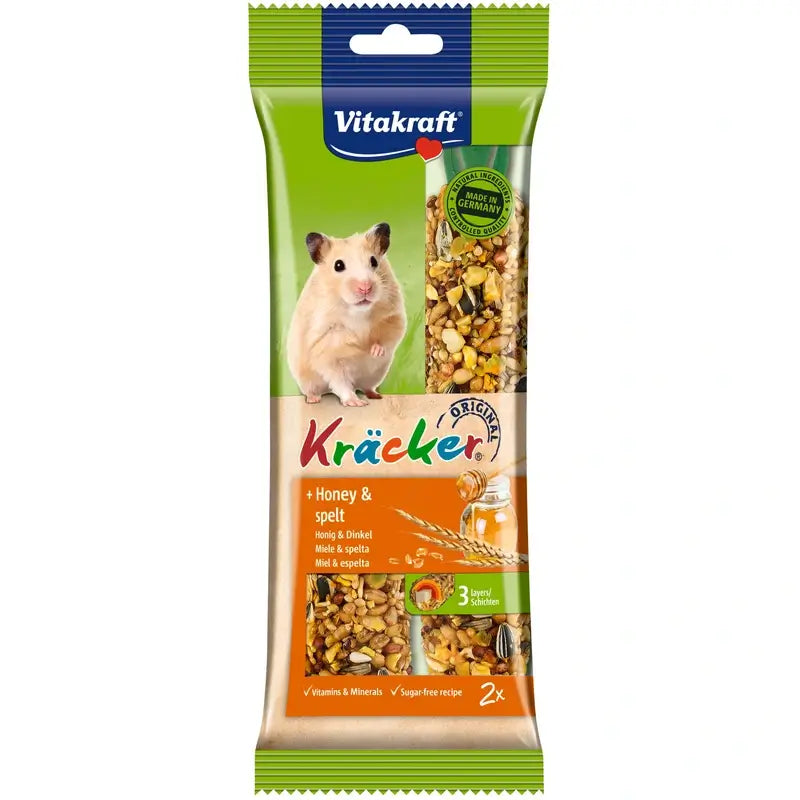 Vitakraft Hamster Honey and Sesame Sticks, 5 packs of 2