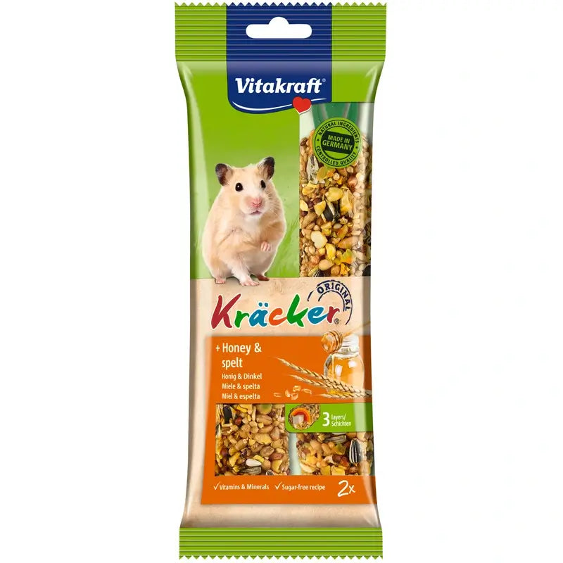 Vitakraft Hamster Honey and Sesame Sticks, 5 packs of 2