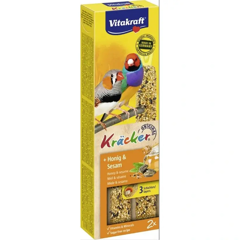 Vitakraft Exotic Kracker Bars, 7 packs of 2