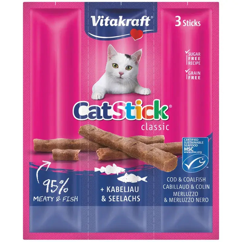 Vitakraft Cat Stick Mini Cod and Tuna 20x3 units