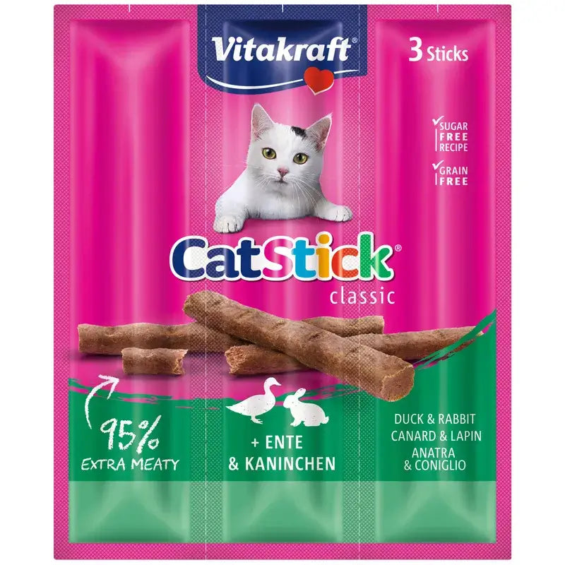 Vitakraft Cat Stick Mini Duck and Rabbit 20x3 units