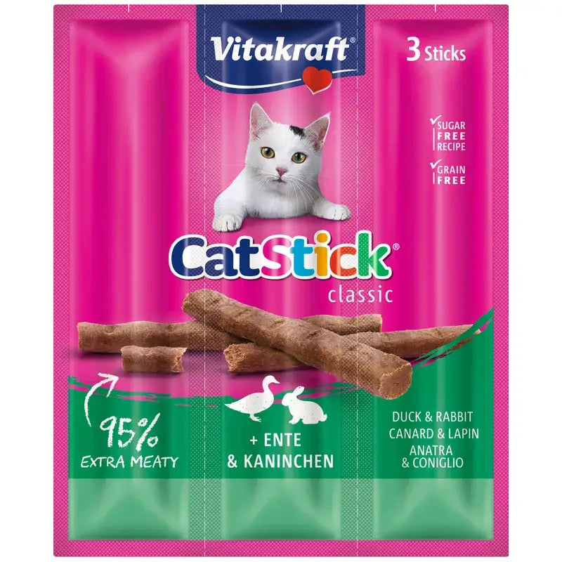 Vitakraft Cat Stick Mini Duck and Rabbit 20x3 units