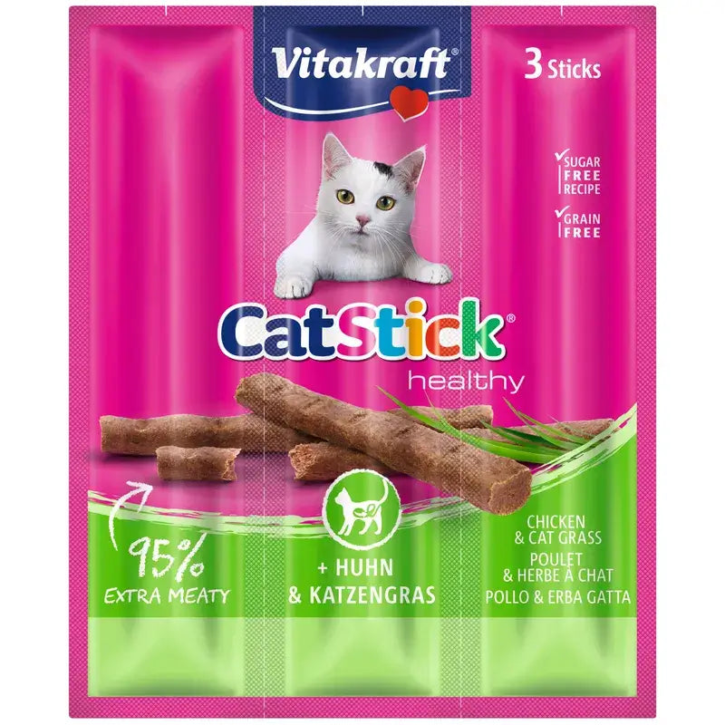 Vitakraft Cat Stick Mini Chicken with Herbs, 20x3 packs