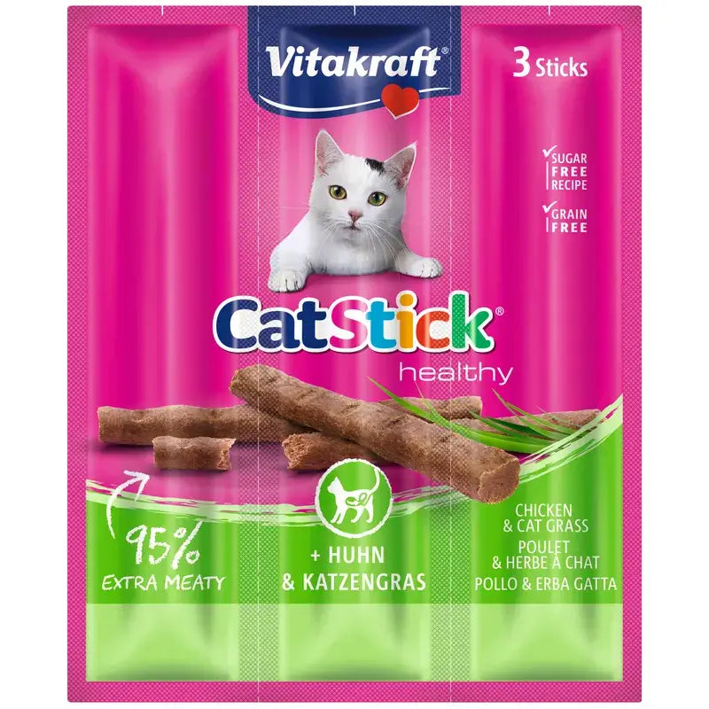 Vitakraft Cat Stick Mini Chicken with Herbs, 20x3 packs
